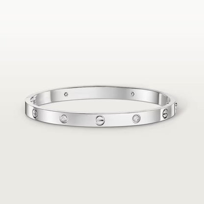 [Okajuri Jewelry] LOVE BRACELET 4.8MM 4 DIAMONDS