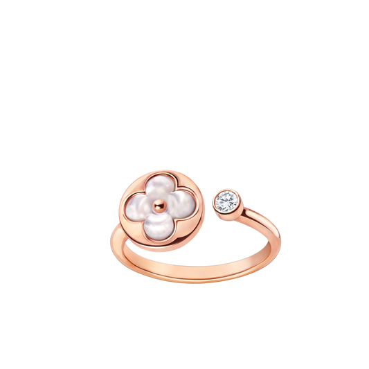 [Okajuri Jewelry]SUN 1 DIAMOND PINK MOP RING