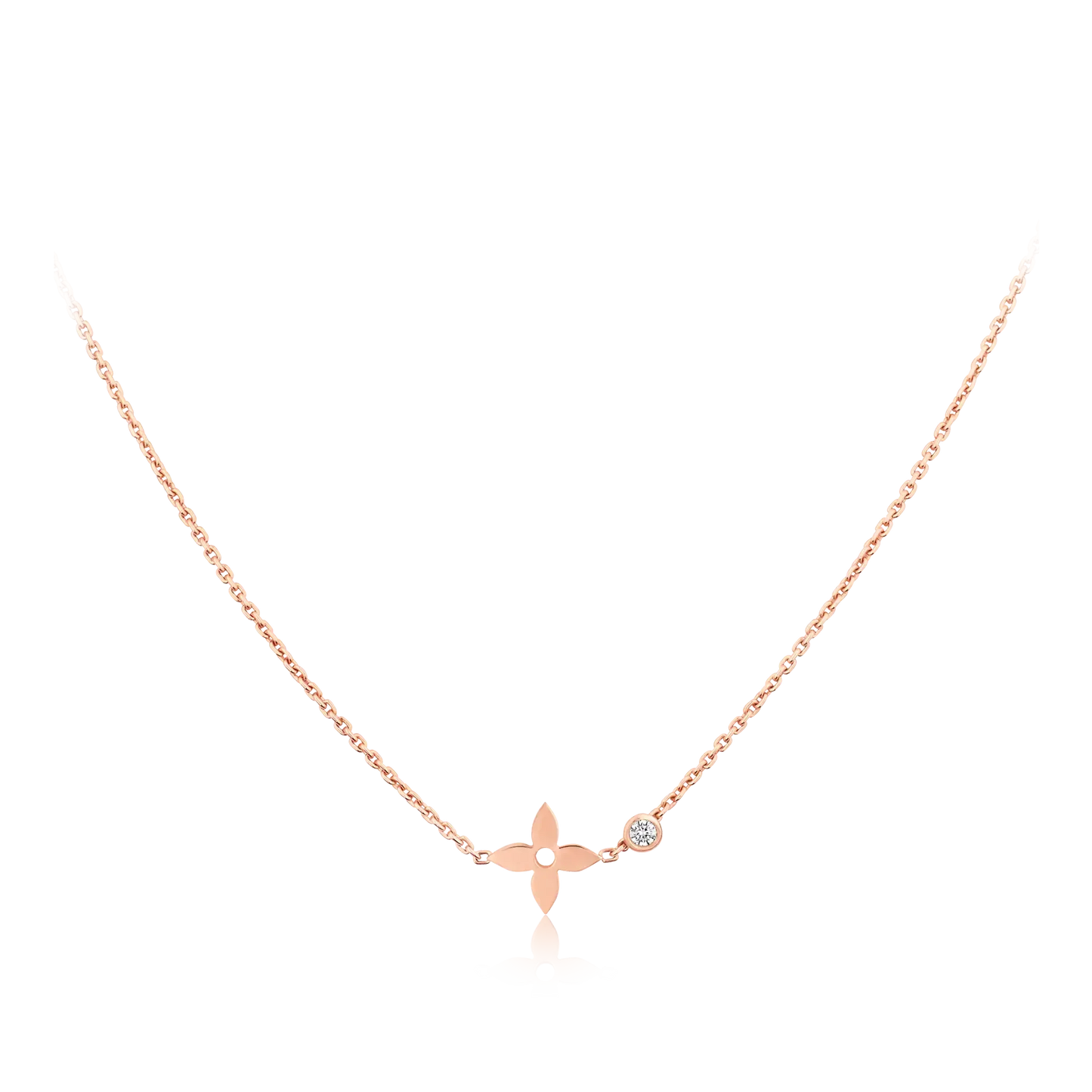 [Okajuri Jewelry]BLOSSOM PENDANT PINK GOLD AND DIAMOND