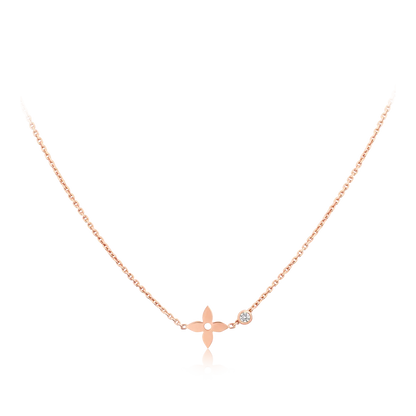 [Okajuri Jewelry]BLOSSOM PENDANT PINK GOLD AND DIAMOND