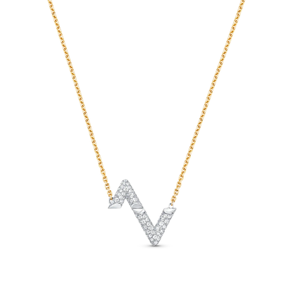 [Okajuri Jewelry]VOLT SILVER DIAMOND PEDANT NECKLACE