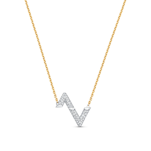 [Okajuri Jewelry]VOLT SILVER DIAMOND PEDANT NECKLACE