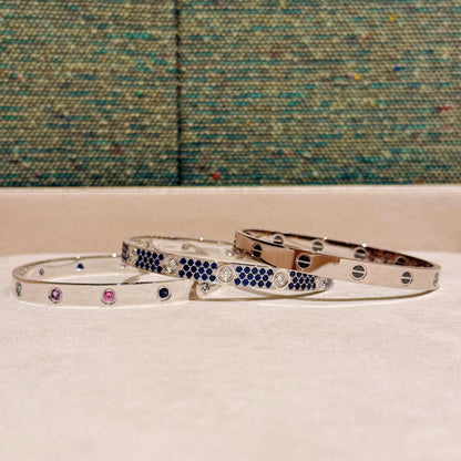 [Okajuri Jewelry] 2026 RAINBOW LOVE BRACELET 6.1MM  10 DIAMONDS