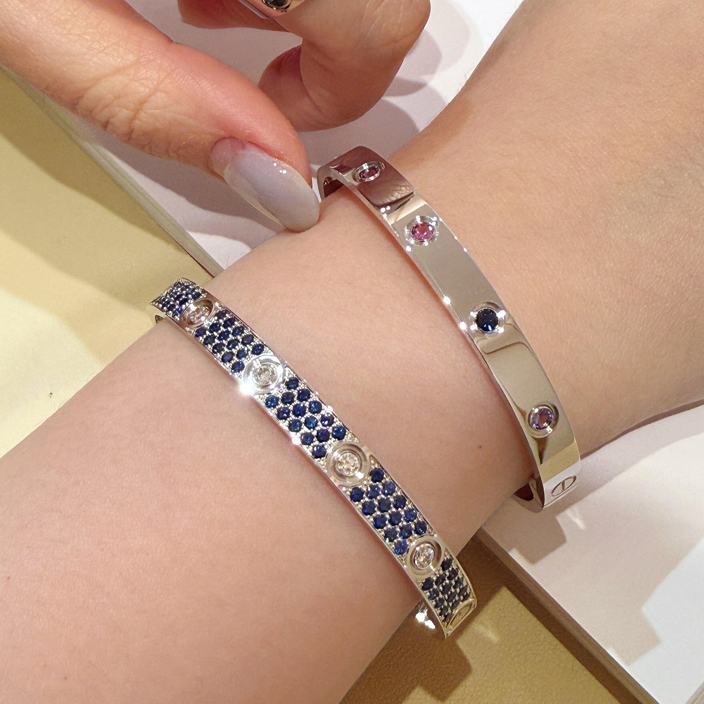 [Okajuri Jewelry] 2026 RAINBOW LOVE BRACELET 6.1MM  10 DIAMONDS