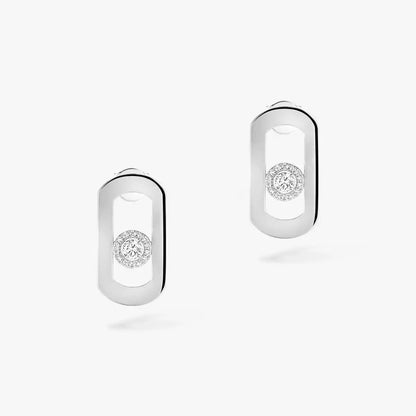 [Okajuri Jewelry]So Move Diamond Earrings in Yellow Gold