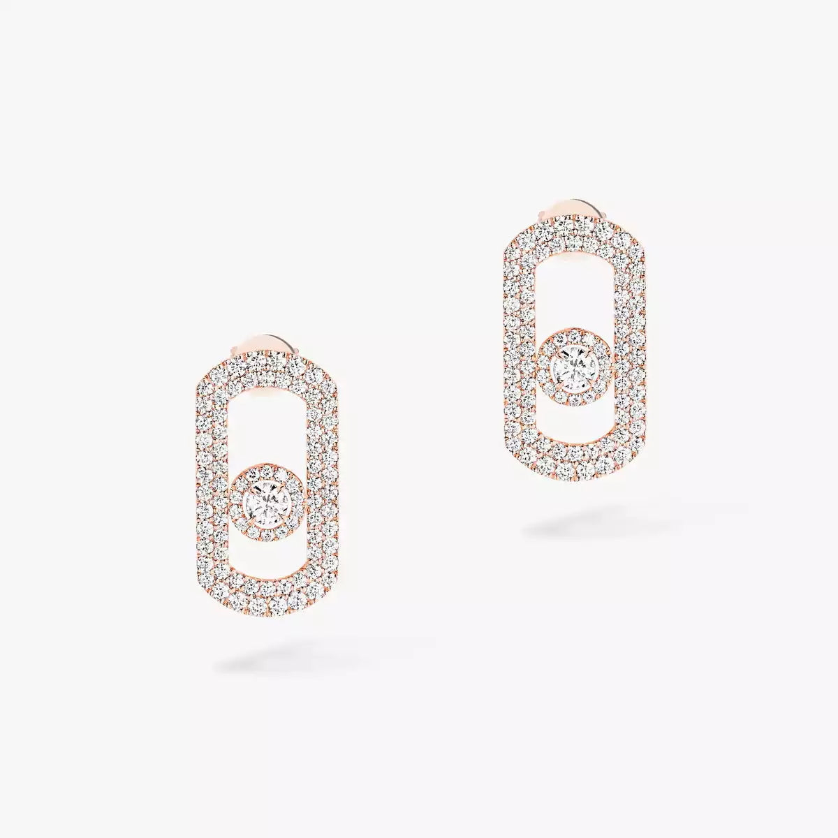 [Okajuri Jewelry]So Move Pave_-Set Diamond Earrings in Silver