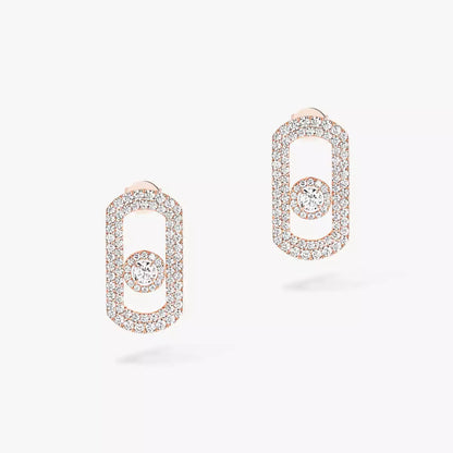 [Okajuri Jewelry]So Move Pave_-Set Diamond Earrings in Silver