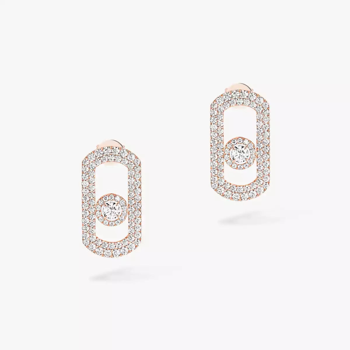 [Okajuri Jewelry]So Move Pave_-Set Diamond Earrings in Silver