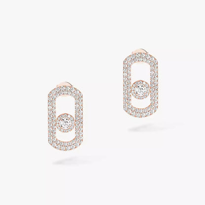 [Okajuri Jewelry]So Move Pave_-Set Diamond Earrings in Silver