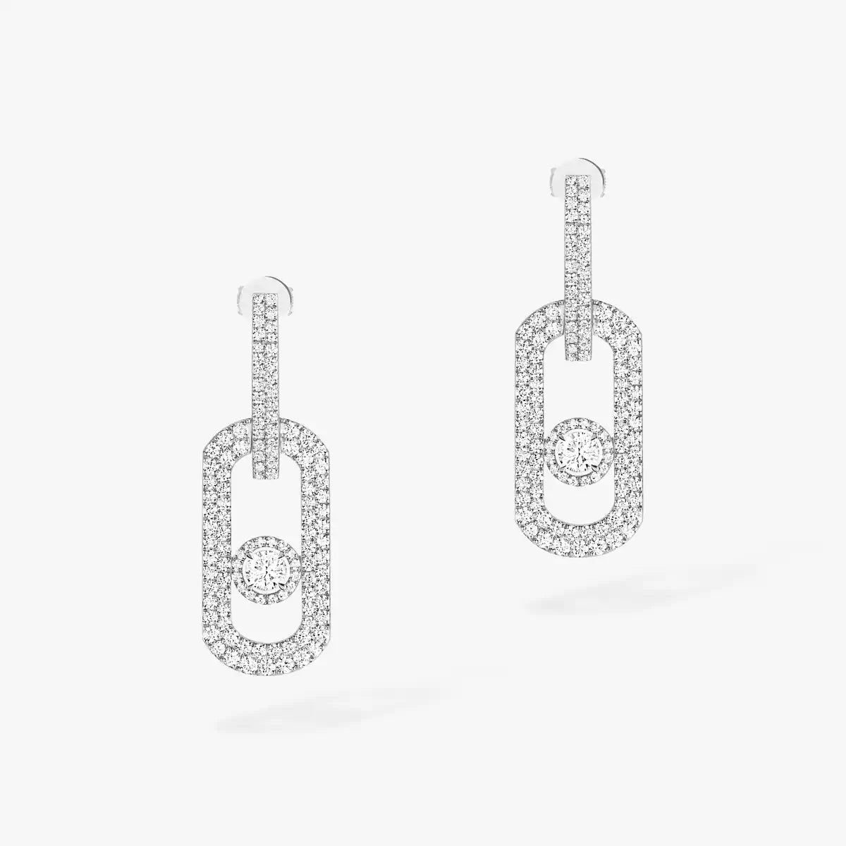 [Okajuri Jewelry]So Move XL Pave_-Set Diamond Pendant Earrings
