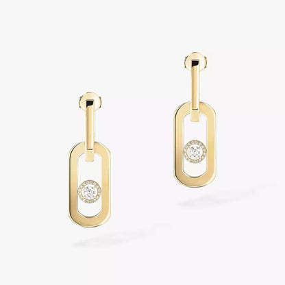 [Okajuri Jewelry]So Move XL Diamond Pendant Earrings