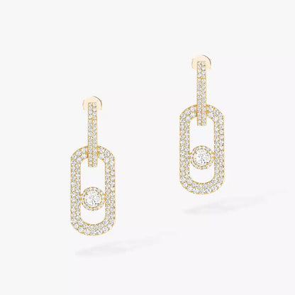 [Okajuri Jewelry]So Move XL Pave_-Set Diamond Pendant Earrings