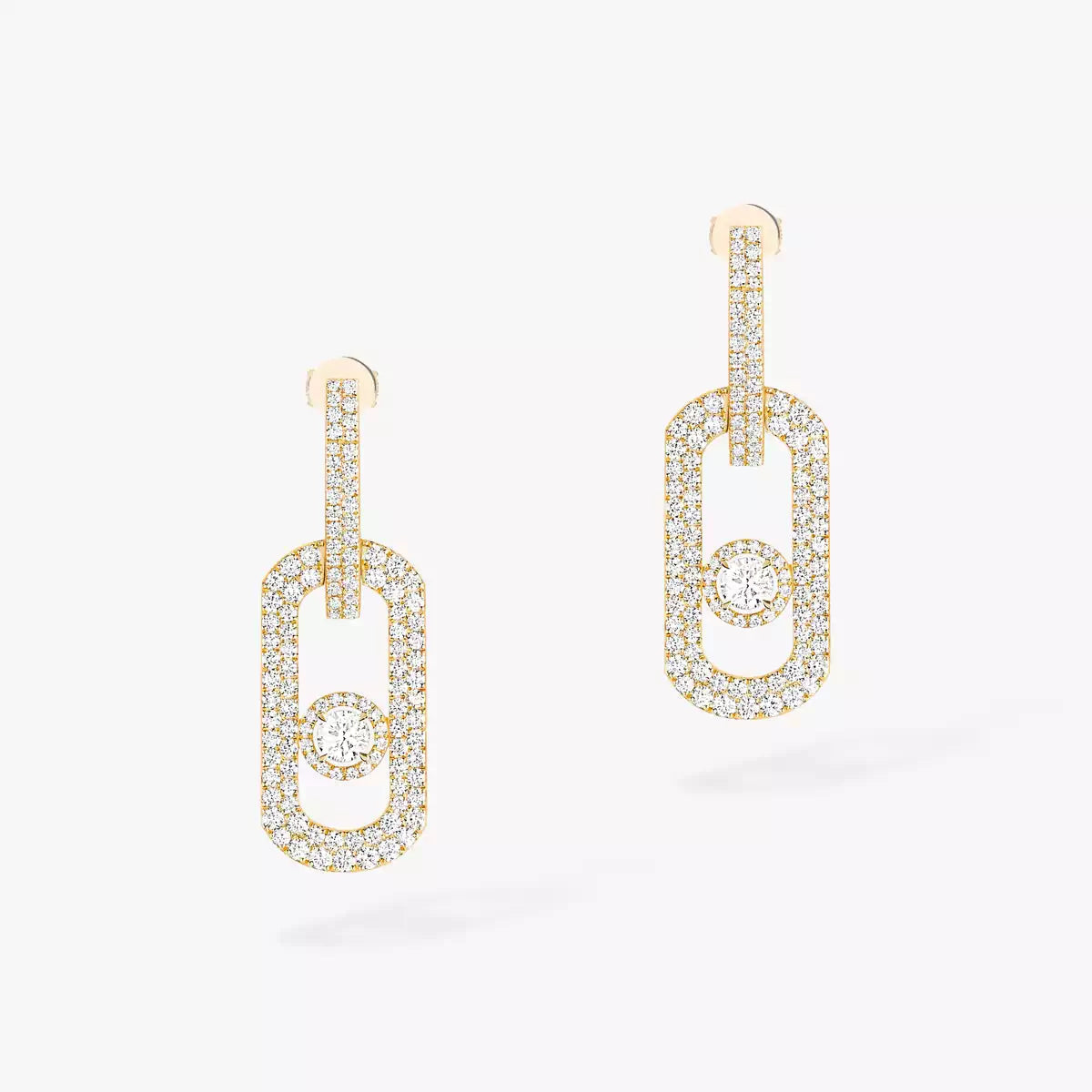 [Okajuri Jewelry]So Move XL Pave_-Set Diamond Pendant Earrings