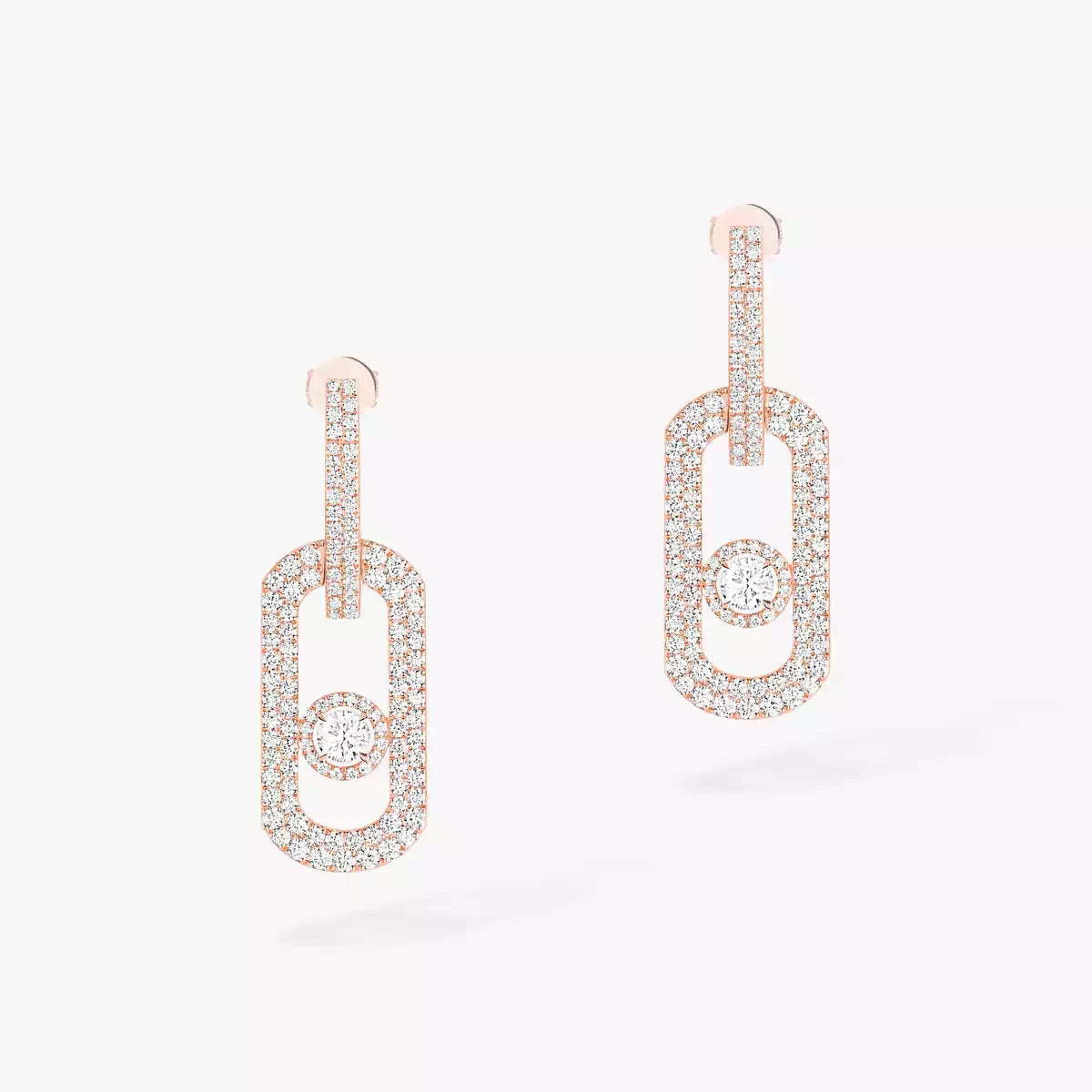 [Okajuri Jewelry]So Move XL Pave_-Set Diamond Pendant Earrings