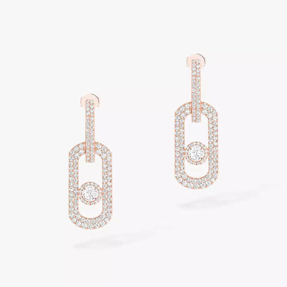 [Okajuri Jewelry]So Move XL Pave_-Set Diamond Pendant Earrings