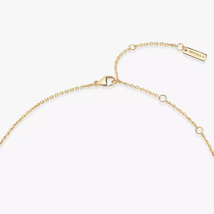 [Okajuri Jewelry]Lucky Eye Diamond Necklace in Rose Gold and Turquoise
