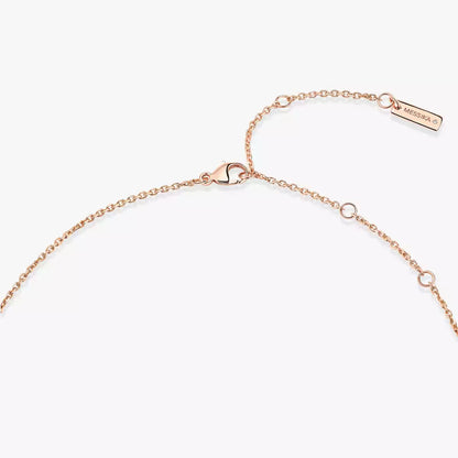 [Okajuri Jewelry]Lucky Eye Diamond Necklace in Rose Gold and Turquoise
