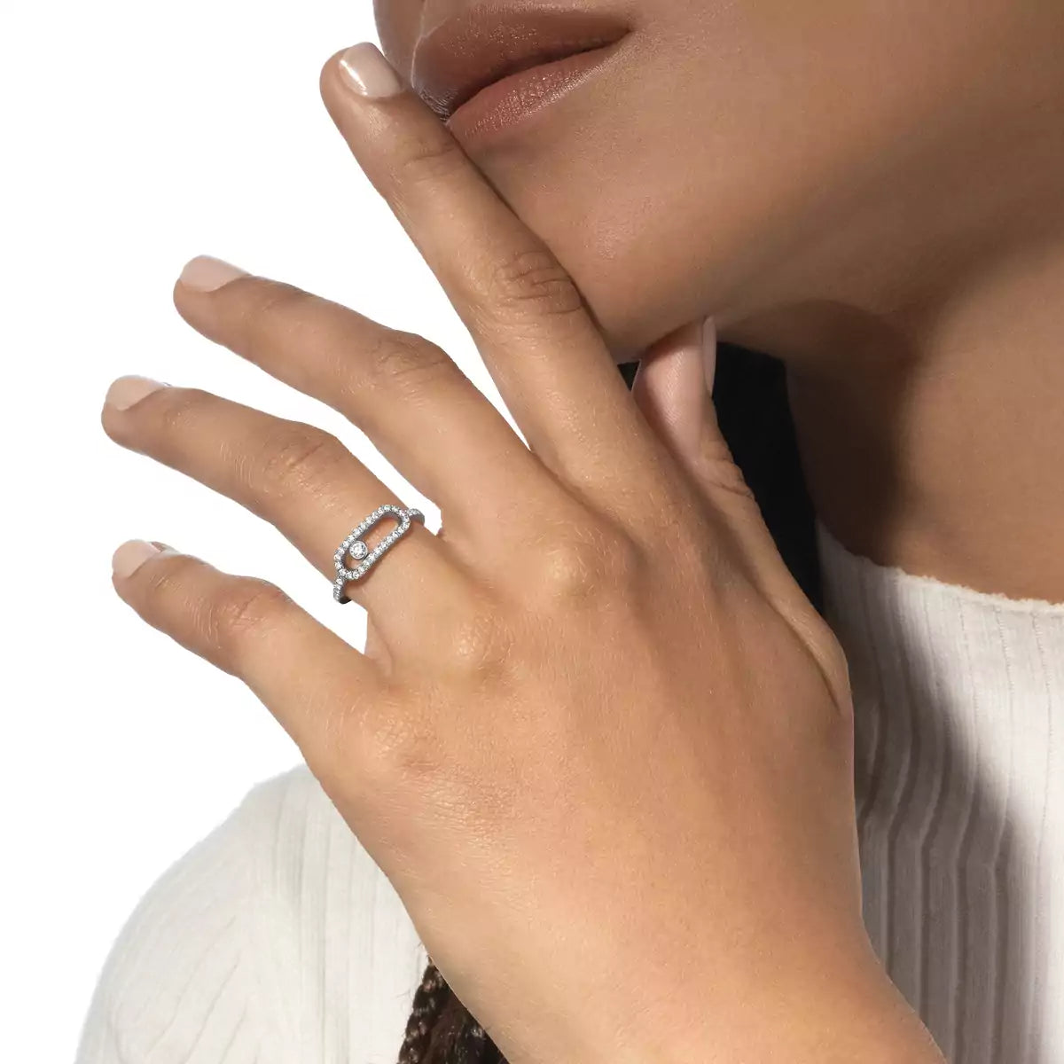 [Okajuri Jewelry]Move Uno Diamond Ring in Gold