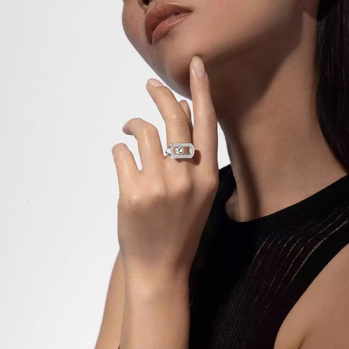 [Okajuri Jewelry]So Move Pave_-Set Diamond Ring