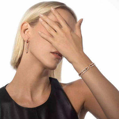 [Okajuri Jewelry]Diamond Pendant Earrings Move 10Th