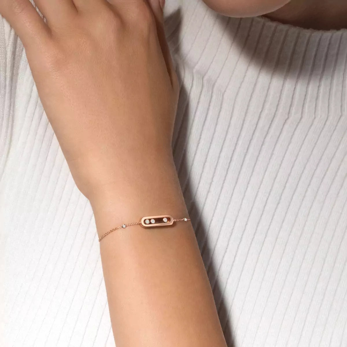 [Okajuri Jewelry]Baby Move Diamond Bracelet