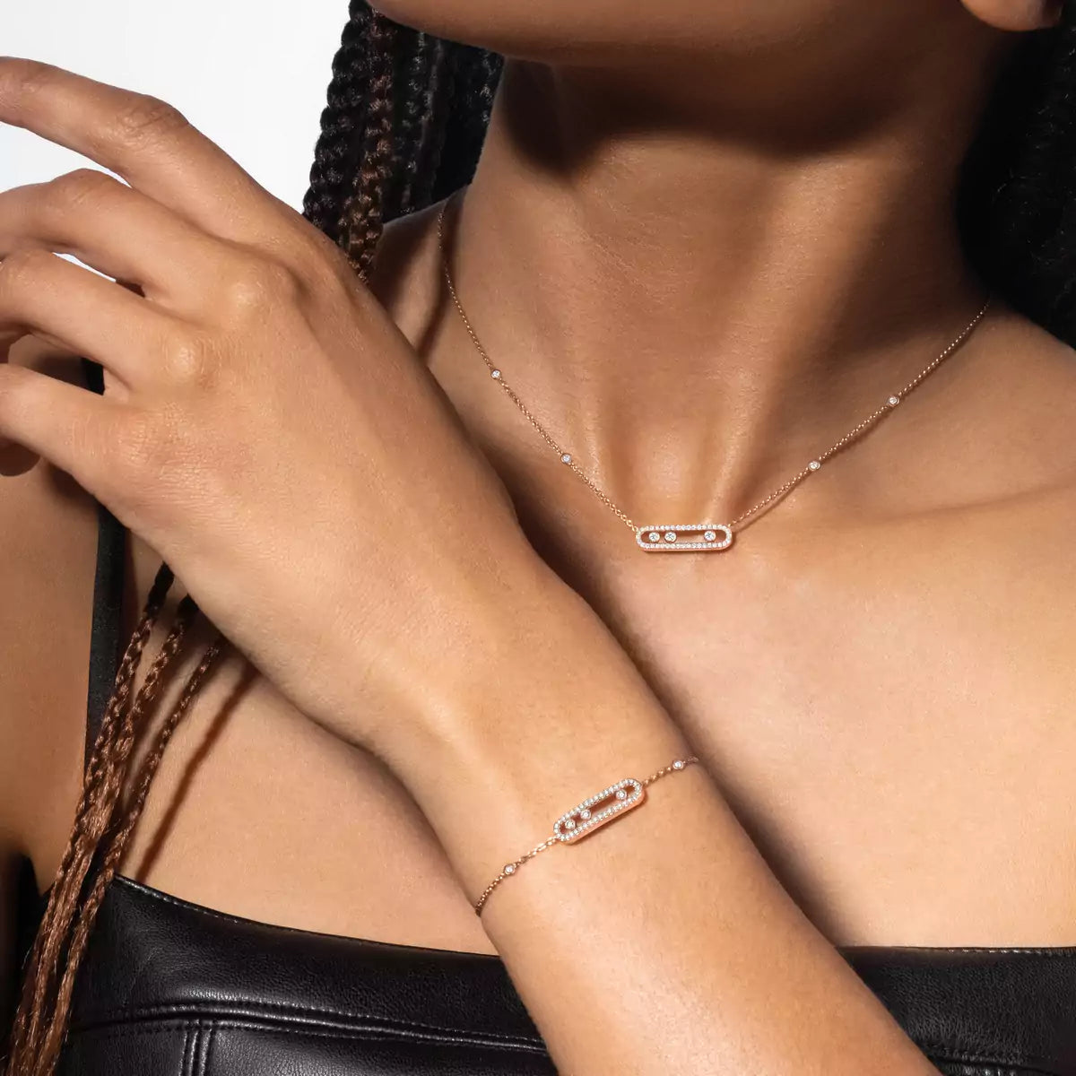 [Okajuri Jewelry]Pavé Baby Move Diamond Bracelet