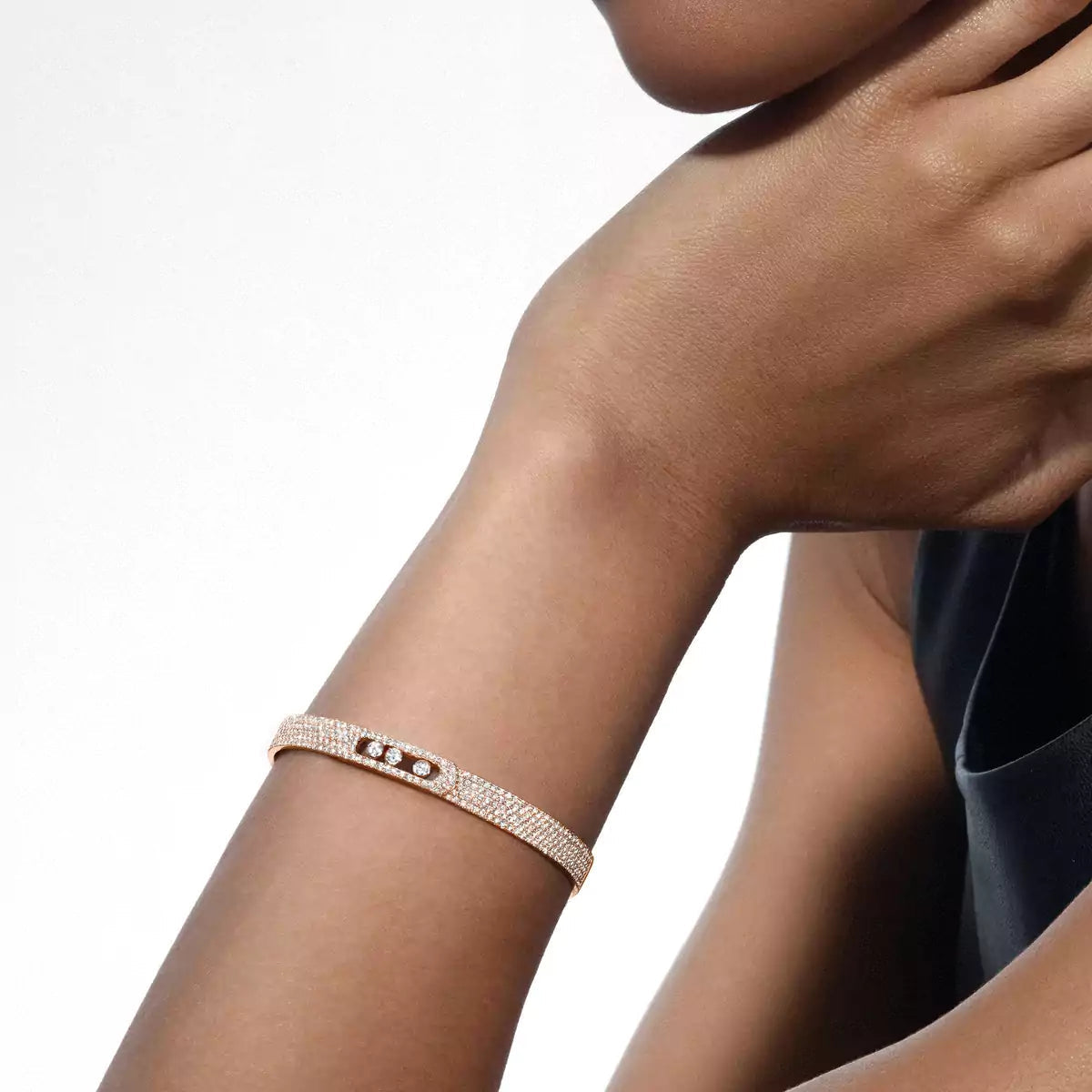 [Okajuri Jewelry]Move Noa Full Pavé Diamond Bangle Bracelet