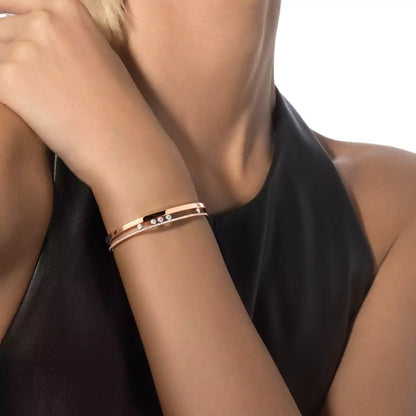 [Okajuri Jewelry]Move Romane Diamond Bangle Bracelet