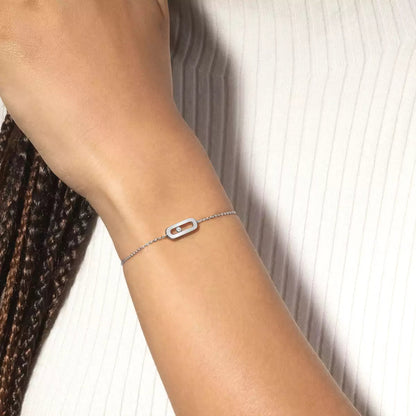 [Okajuri Jewelry]Move Uno Diamond Bracelet