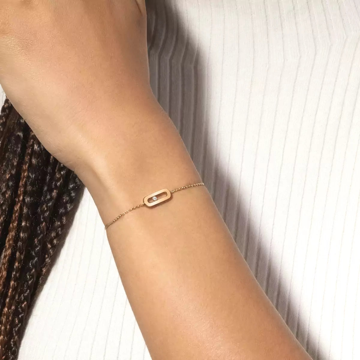 [Okajuri Jewelry]Move Uno Diamond Bracelet