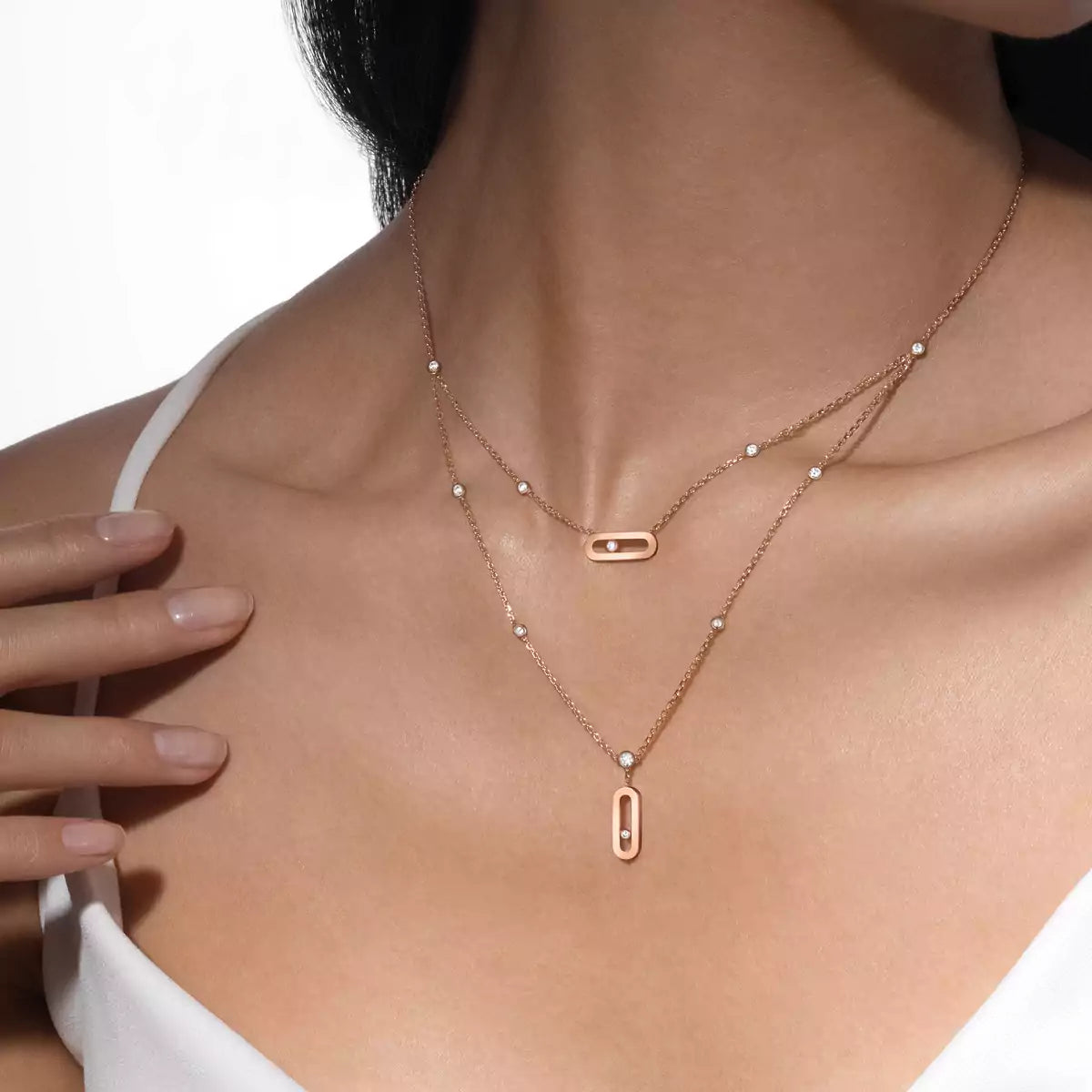 [Okajuri Jewelry] Move Uno Diamond Necklace