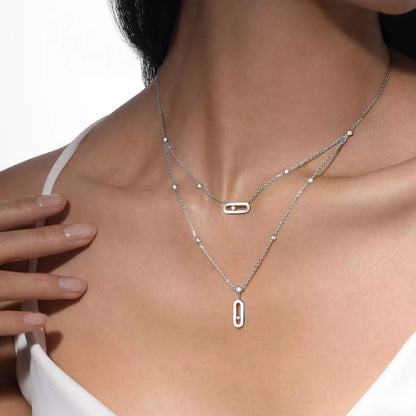 [Okajuri Jewelry] Move Uno Diamond Necklace
