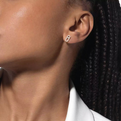 [Okajuri Jewelry]Move Uno Diamond Earrings