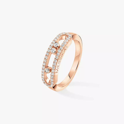 [Okajuri Jewelry] Baby Move Gold Diamond Pave_ Ring