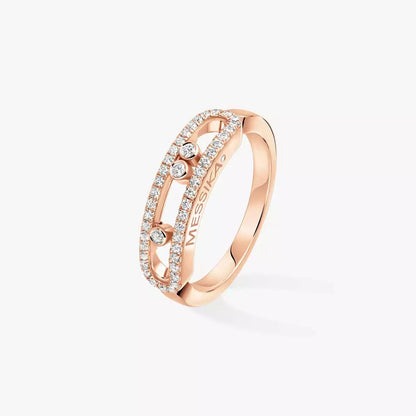 [Okajuri Jewelry] Baby Move Gold Diamond Pave_ Ring