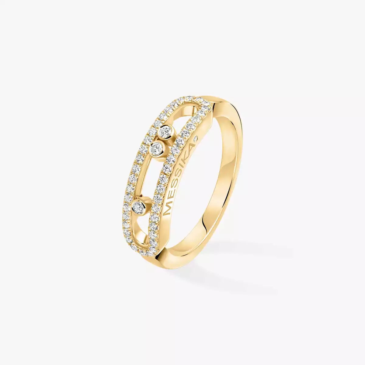 [Okajuri Jewelry] Baby Move Gold Diamond Pave_ Ring
