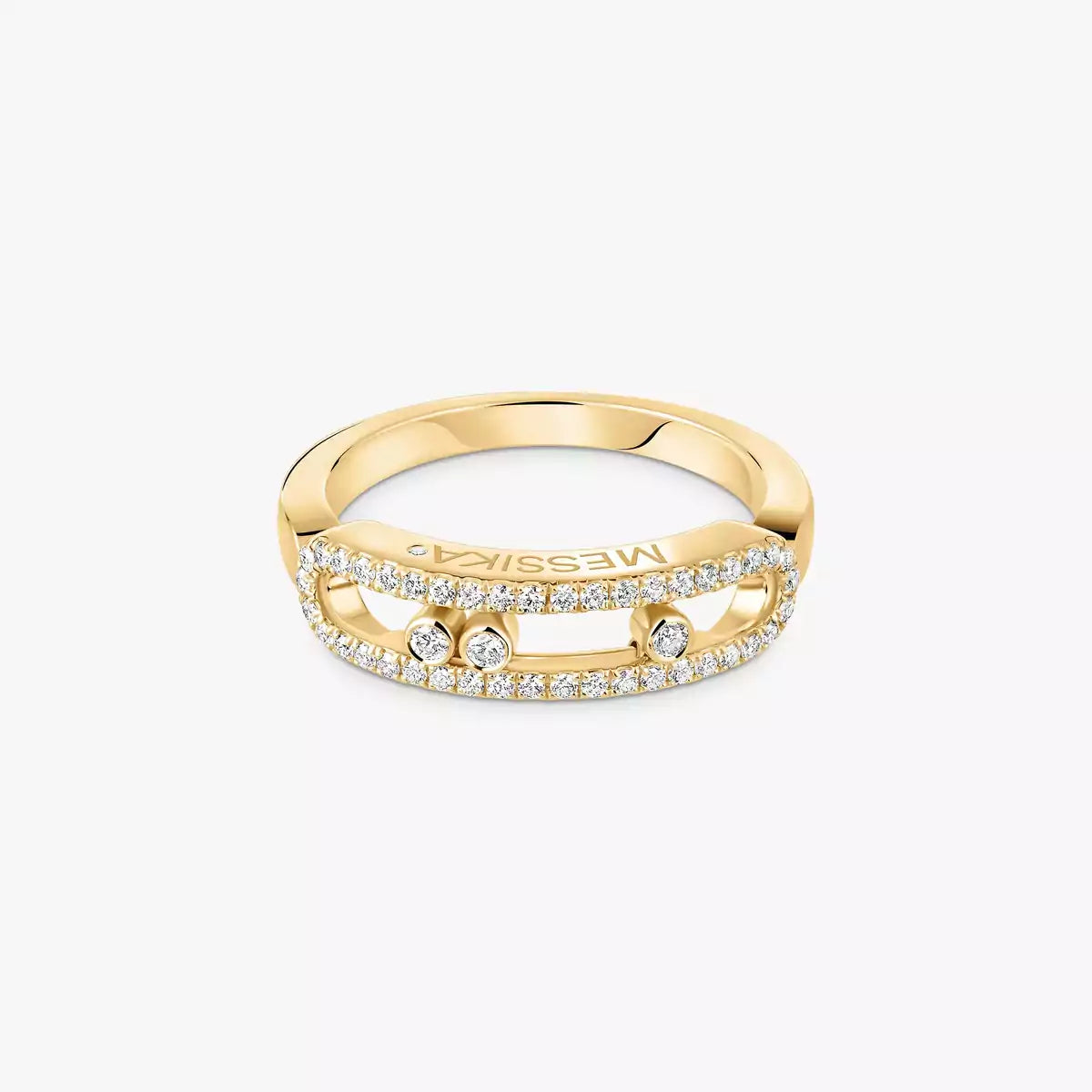 [Okajuri Jewelry] Baby Move Gold Diamond Pave_ Ring