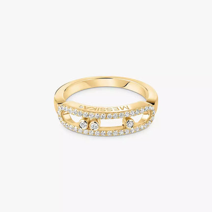 [Okajuri Jewelry] Baby Move Gold Diamond Pave_ Ring