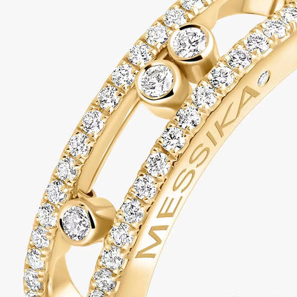 [Okajuri Jewelry] Baby Move Gold Diamond Pave_ Ring