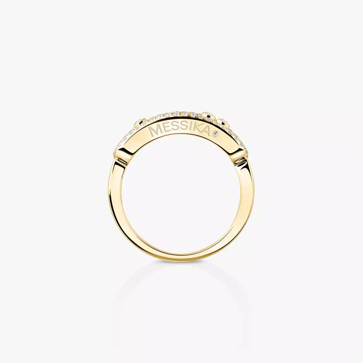 [Okajuri Jewelry] Baby Move Gold Diamond Pave_ Ring