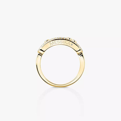 [Okajuri Jewelry] Baby Move Gold Diamond Pave_ Ring