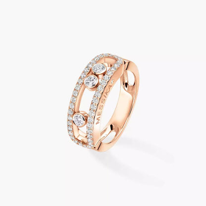 [Okajuri Jewelry] Move Gold Diamond Pave_ Ring