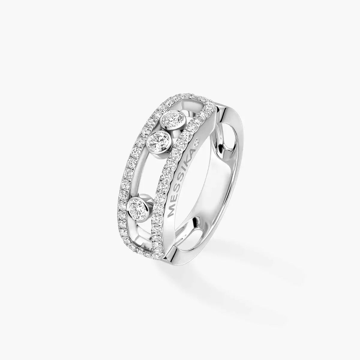 [Okajuri Jewelry] Move Gold Diamond Pave_ Ring