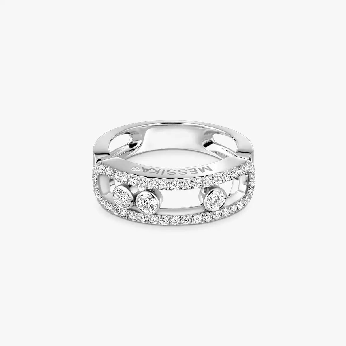 [Okajuri Jewelry] Move Gold Diamond Pave_ Ring