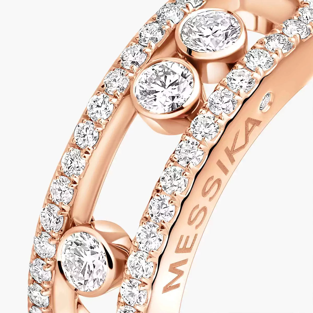 [Okajuri Jewelry] Move Gold Diamond Pave_ Ring