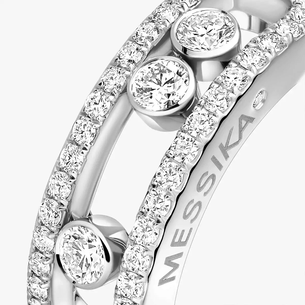 [Okajuri Jewelry] Move Gold Diamond Pave_ Ring