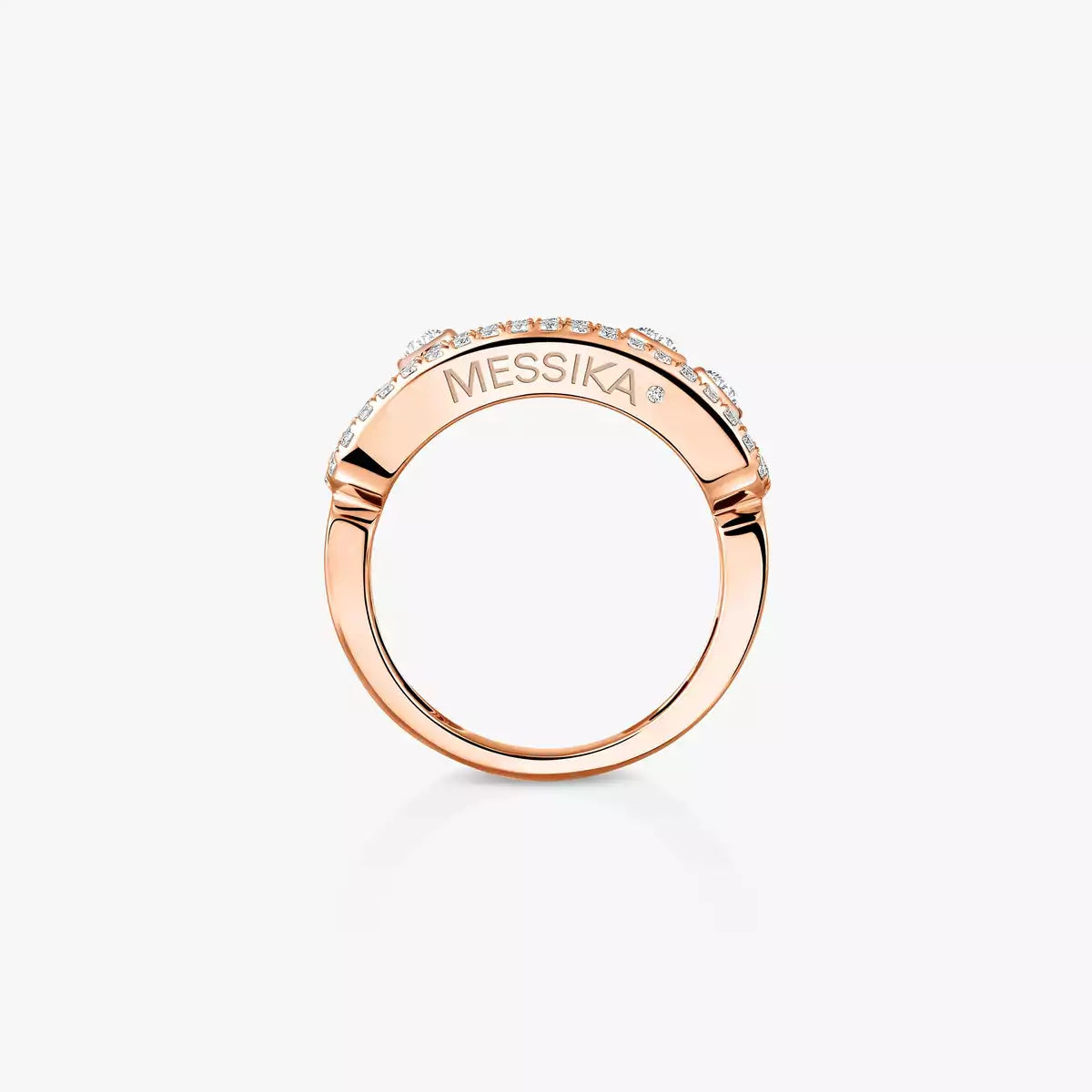 [Okajuri Jewelry] Move Gold Diamond Pave_ Ring