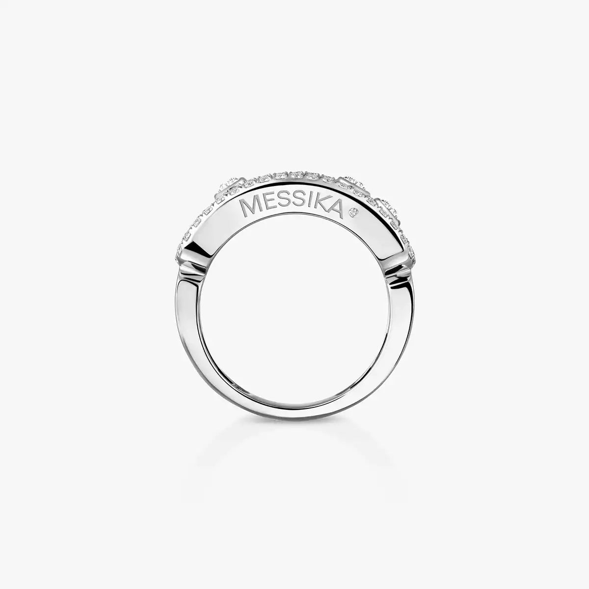 [Okajuri Jewelry] Move Gold Diamond Pave_ Ring