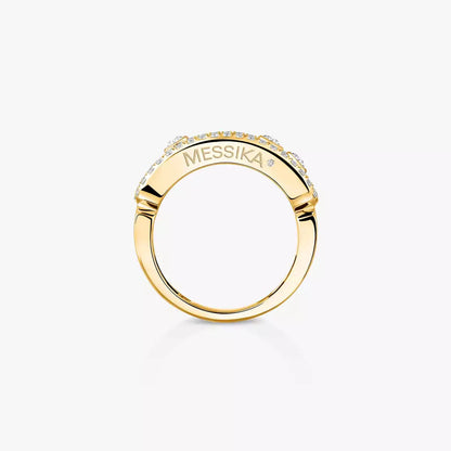 [Okajuri Jewelry] Move Gold Diamond Pave_ Ring