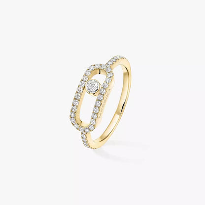 [Okajuri Jewelry]Move Uno Diamond Ring in Gold